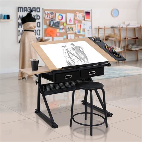 ZENY Drafting Table Art Desk Drawing Table Height India | Ubuy