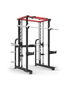 GAMMA FITNESS Alloy Steel Power Squat Rack with Smith Machine PRS-201 ...