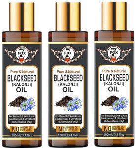 7 FOX Cold Pressed Kalonji Oil - Virgin Grade - BlackSeed Oil - Nigella ...