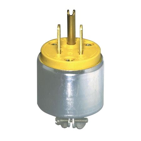 Leviton Leviton Commercial Armored Ground/Straight Blade Plug 5-15P 18 ...