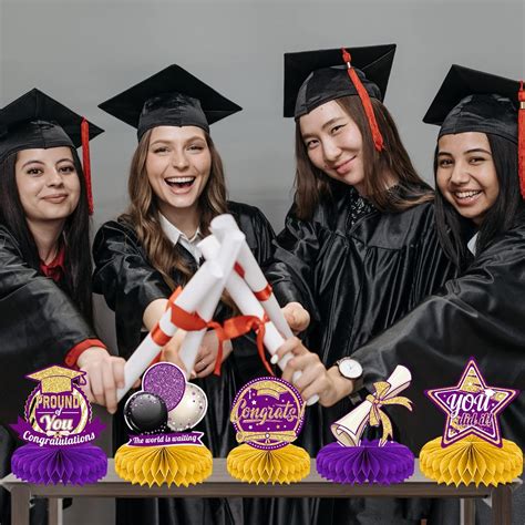 Graduation Centerpieces for Tables 2023, Purle and India | Ubuy