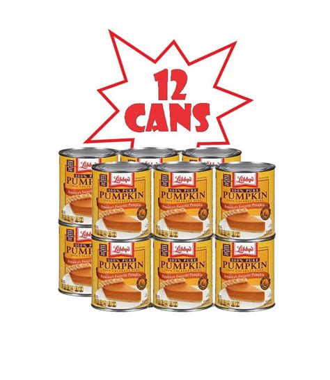 12 Pack | Libby's 100% Pure Pumpkin, 29 oz - Walmart.com