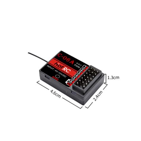 HOTRC DS-600 6CH 2.4GHz FHSS Radio System Transmitter Remote Controller ...