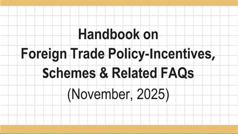 ICAI Releases Handbook on Foreign Trade Policy- Incentives, Schemes ...