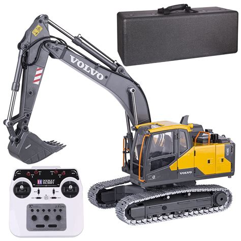 Buy TOYGA RC Excavator Model Metal Engineering Truck Construction ...