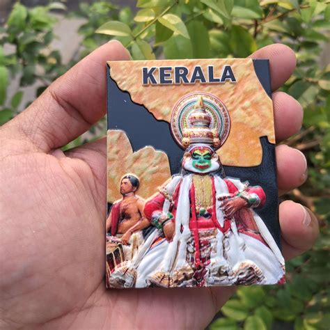 3D CERAMIC KERALA KATHAKALI DANCE FRIDGE MAGNET SET OF 4 – Arte House
