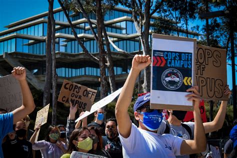 UCSD Students Protest for Cops Off Campus | The Triton