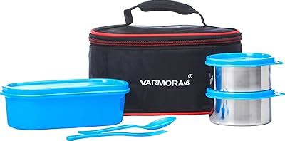 Buy Signoraware Double Decker Stainless Steel Lunch Box Set with Bag, 3 ...