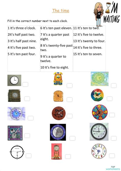 Image result for Time Worksheet Multiple Choice