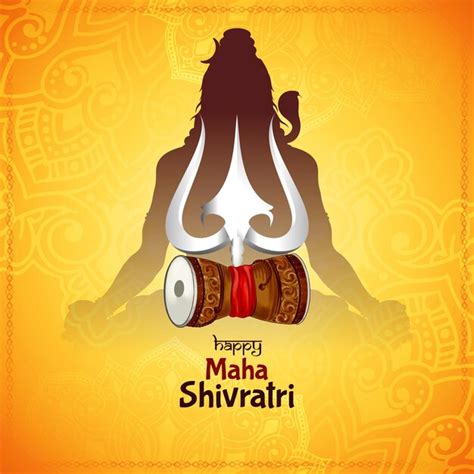 Decorative happy maha shivratri indian festival celebration background ...