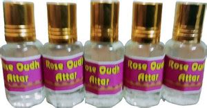 kah attar ROSE OUDH ATTAR (A PACK OF 5 BOTTLES @ 6ML EACH) Floral Attar ...