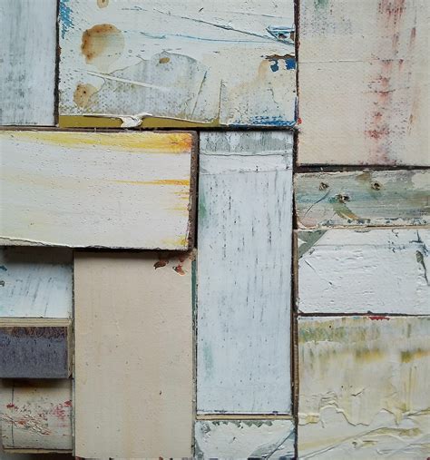 Small Wall - Oil and wood on board - 15cm x 16cm - SOLD - Stephen Glover