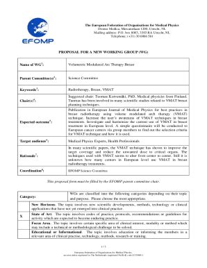 Fillable Online NEW WG PROPOSAL - FORM Fax Email Print - pdfFiller