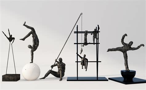 Z89-1029运动人物雕塑3d模型下载-【集简空间】「每日更新」