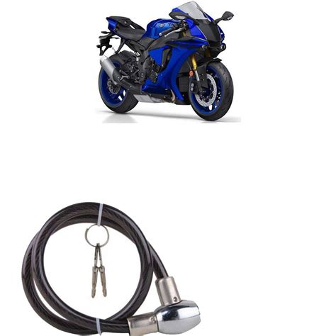 Shoolin Bike Helmet Lock/Steel Cable Lock/Bicycle Cycle Lock for Yamaha ...