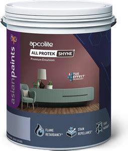 Asian Paints APCOLITE ALL PROTEK SHYNE WHITE Emulsion Wall Paint Price ...