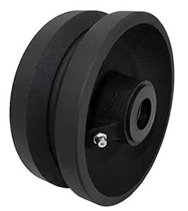 CasterHQ 6" X 2" V Groove Wheel 1000 LBS Capacity Replacement Wheel ...