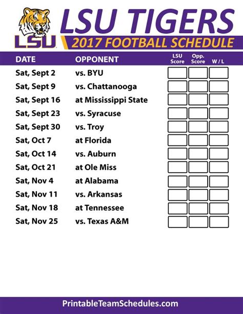 Printable Lsu Baseball Schedule 2025