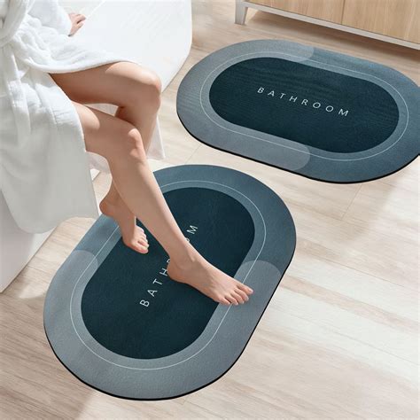 Buy SITTELLA® 2 Pieces (3.5mm) Anti-Skid Water Soaking Oval Bathroom ...