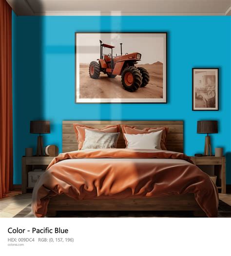 About Pacific Blue - Color codes | Matching colors and paints - colorxs.com