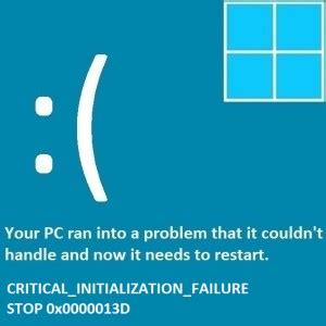 Sign-in process initialization failure error : Windows10