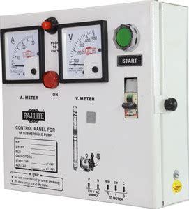 RAJLITE 1 HP Control Panel for single phase submersible motor pump ...