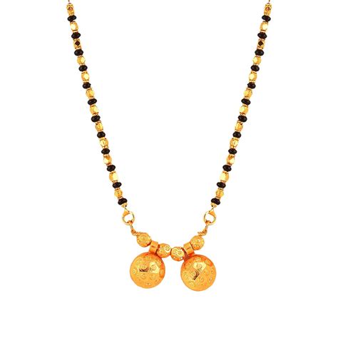 MEENAZ 2 Vati Wati Mangalsutra For Women Girls Temple South Indian ...