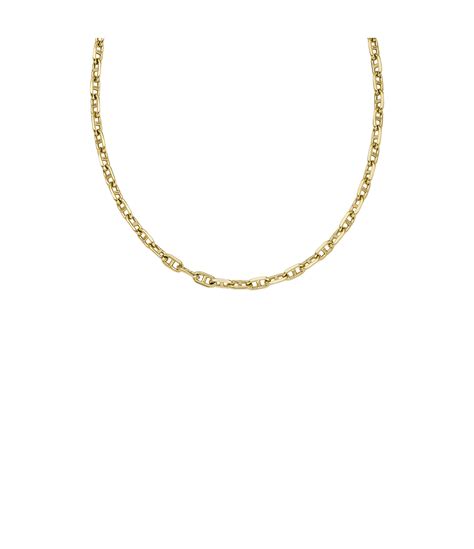 Heritage D-Link Gold-Tone Brass Anchor Chain Necklace - JA7209710