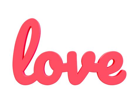 Free 3d mano rosa mínima escribiendo palabras de amor. composiciones de san valentin ...