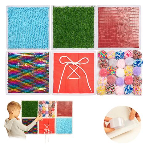 ODOXIA Sensory Wall Panel for Kids | 6 Pcs Sensory Squares | Sensory ...