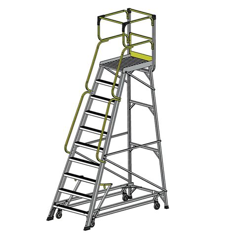 Image result for Adjustable Work Platform Ladder
