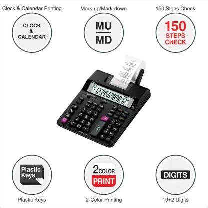 CASIO HR-150RC Printing Calculator (12 Digit)