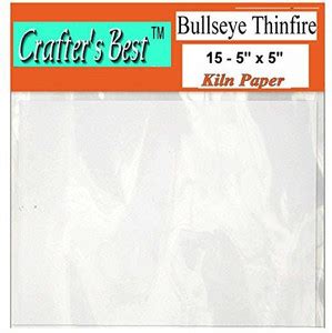 Crafter s Best Bullseye Thinfire Kiln Shelf Paper 5" X 5", 15 Pack ...