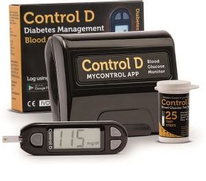 Control D Digital Glucose Blood Sugar testing Monitor Machine with 25 ...