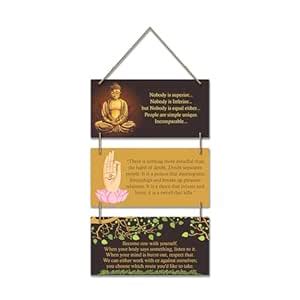 Artvibes Nobody is Superior Positive Quote Wall Hanging for Home ...