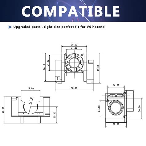 Buy Haldis 3D Printer Cooling Fans Set, Upgrade 3Pcs 3010 Fans Premium ...