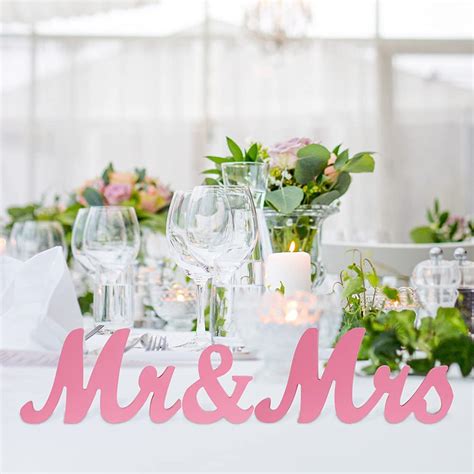 Buy Mr and Mrs Sign for Wedding Table Wooden Wedding Signs Sweetheart ...