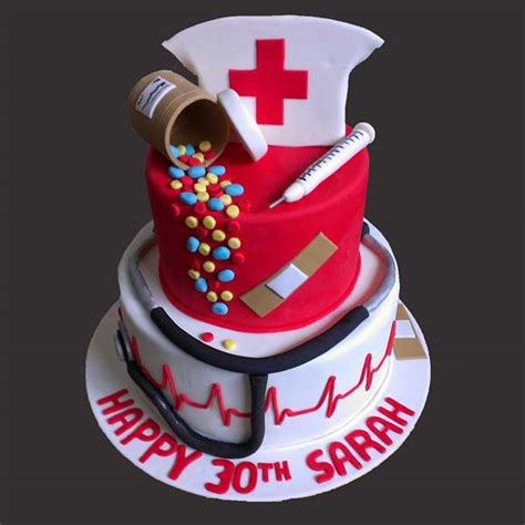 Send Nurse Theme Red Velvet Cake Online - GAL24-112906 | Giftalove