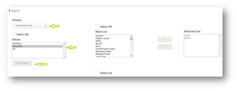 How to export Resigned employees masters details in bulk : Help Center