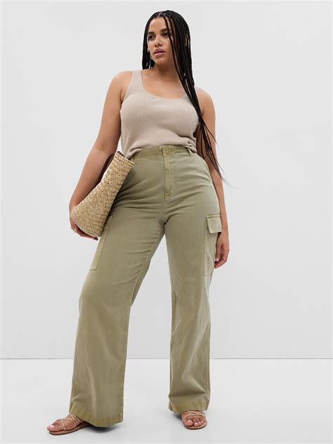 Loose Khaki Cargo Pants | Gap