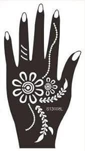 Nail It! Pair of Beautiful Henna Stencils - Both Hands/Mehendi Designs ...