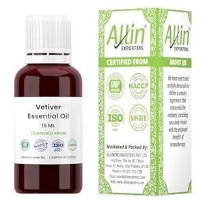 Allin Exporters Vetiver Essential Oil Pure, Natural & Undiluted ...