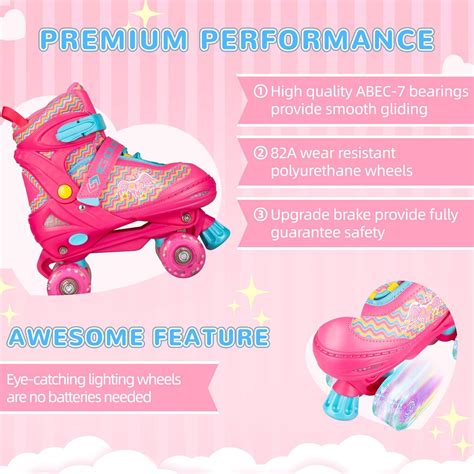 VERENO Kids Roller Skates for Girls Boys, 4 Sizes India | Ubuy