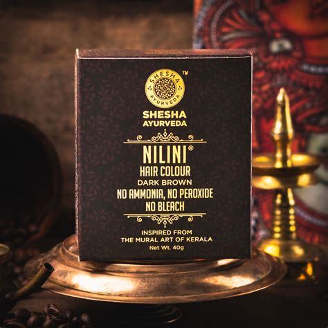Nilini Ayurvedic Hair Color – Dark Brown 40G – Shesha Ayurveda