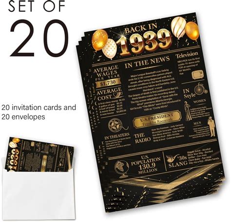 EUDOSI 85th Birthday Party Invitations - Back in India | Ubuy