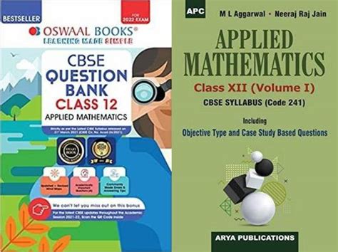 Applied Mathematics Class-XII With Oswaal CBSE Question Bank Class 12 ...