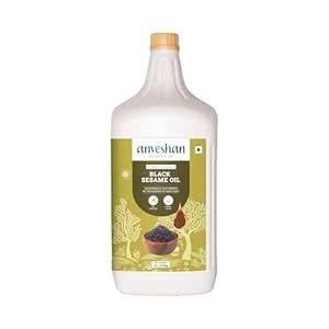 Anveshan Wood Pressed Black Sesame Gingelly Oil 5L | Plastic Can ...