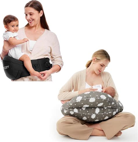 Amazon.com: Momcozy Nursing Pillow for Breastfeeding with Baby Hip ...