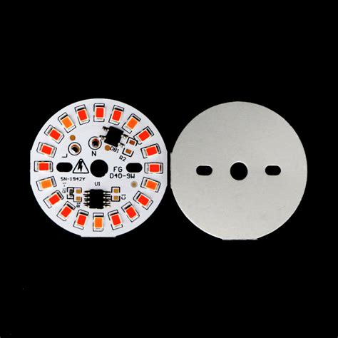 [Multiple Colors] 9-Watt 20-LEDs AC DOB Led Circular PCB for Led Bulbs