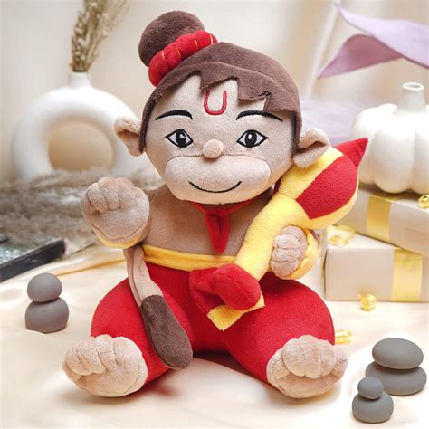 Panda's Box Mantra Chanting Baby Hanuman (11 Inches) | Musical Soft ...